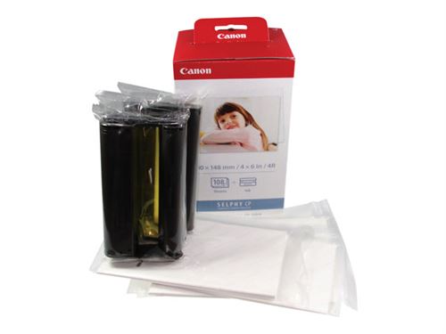 Canon SELPHY CP1500 Rose + RP-108 Papier 10X15, 108 impressions