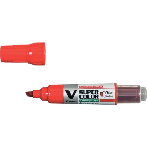 Pilot Marqueur Permanent V Super Color, Pointe Biseautée