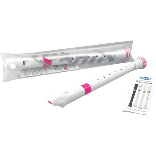 Nuvo - Flûte à Bec Soprano blanche et rose
