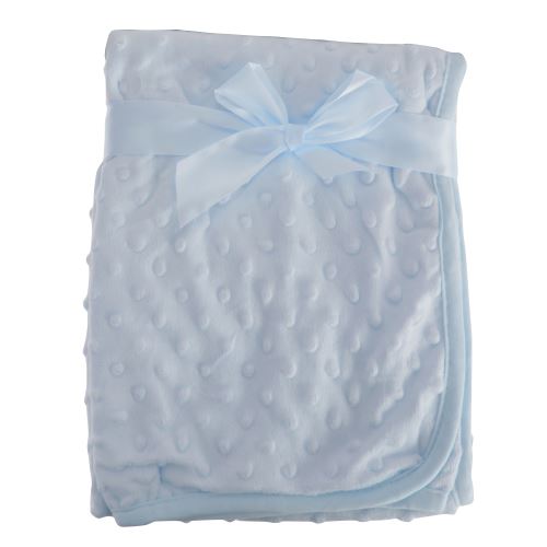 Snuggle Baby - Couverture mouchetée - Bébé unisexe (75cm x 100cm) (Bleu ciel) - UTBABY1383