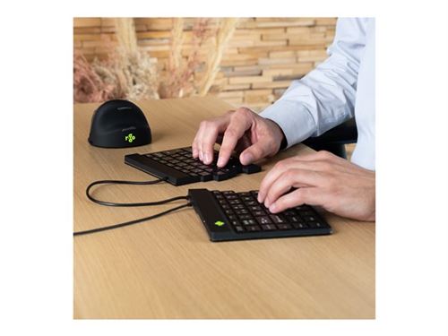 R-go tools split qwertz allemand noir clavier - claviers (universel, qwertz, allemand, avec fil, universel, mini)