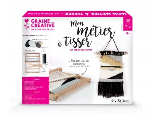 Kit métier à tisser en bois 39cm - graine créative