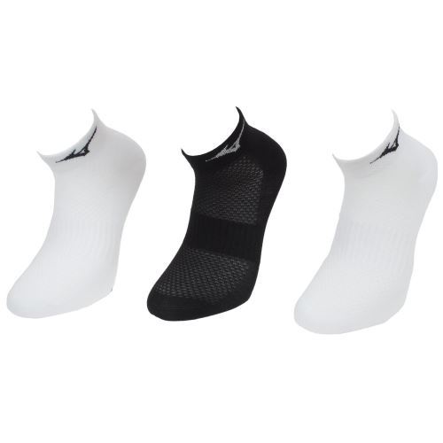 Chaussettes de running Mizuno Train mid 3 p running Blanc taille : 41-43 réf : 0