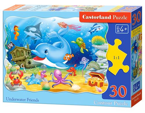 Puzzle 30 Pièces : Les Amis des Fonds Marins, Castorland