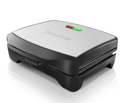 Appareil à croque-monsieur grill et gaufres Miami Premium Taurus 900 W Noir et Gris