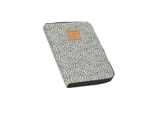 Lassig - Causal Pochette carnet de santé Pointillés blanc cassé