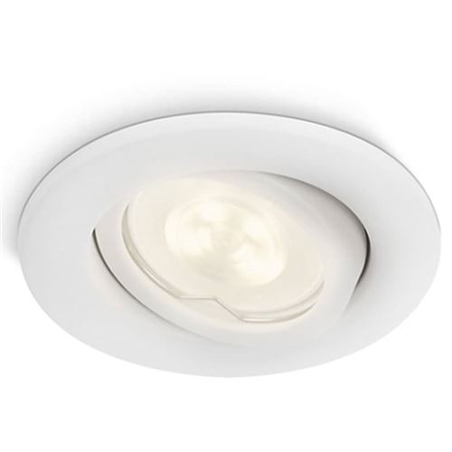 Philips - 172893116 - Spot Encastrable Fresco Blanc LED Intégrée 1x2W