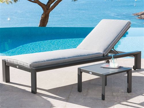 Transat En Texaline Titanium Graphite Hesperide Mobilier De