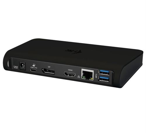 i-tec USB-C Double MST Station d'Accueil 1x HDMI 1x Display Port 1x GLAN 3x USB-A 3.0 2x USB-C Data