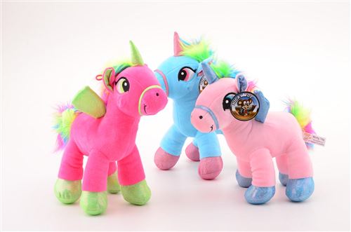 Peluche Licorne debout +/- 30cm