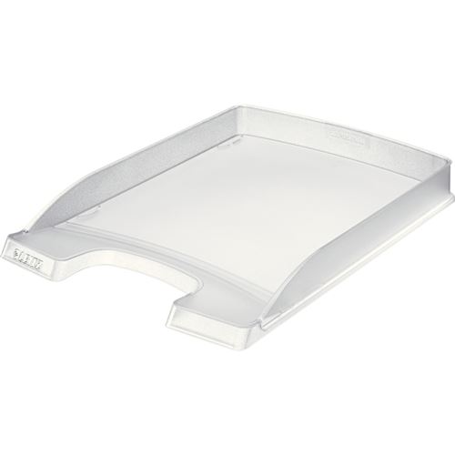 Leitz Corbeille À Courrier Plus Plat, A4, Polystyrène, Givré