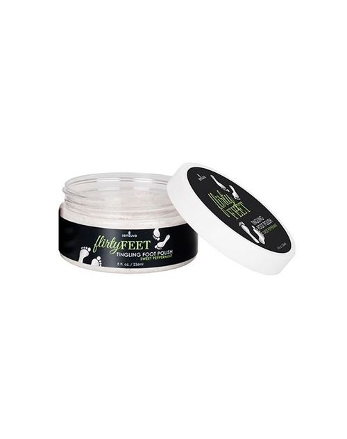 Polish pour massage des pieds flirty feet tingling foot menthe poivrée 236 ml sensuva 7624