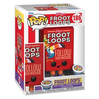 Figurine Funko Pop Vinyl Kelloggs Froot Loops Cereal Box