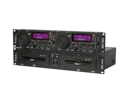 IBIZA SOUND 15-2211 Double lecteur CD / USB avec scratch - Noir