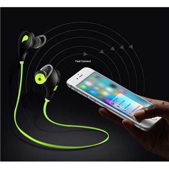 Ecouteurs Bluetooth Sport pour MOTOROLA MOTO E4 Smartphone Sans Fil Bouton Son Kit Main Libre INTRA-AURICULAIRE Universel (NOIR) - 1