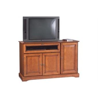 Meuble TV Et Hifi En Merisier – Style Classique – Marron – Occasion Bon état