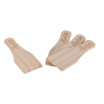 Cook Concept - Set de 4 spatules à raclettes en bois