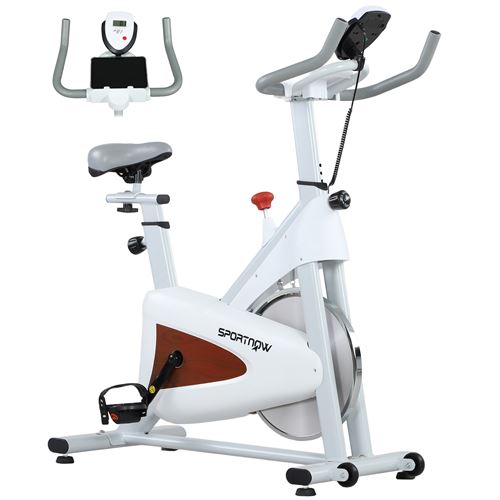 Vélo d'appartement - Vélo de biking spinning réglable - volant