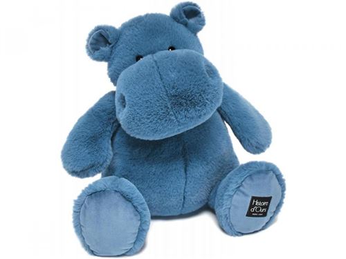Peluche hippopotame - 40CM Bleu Histoire d'ours