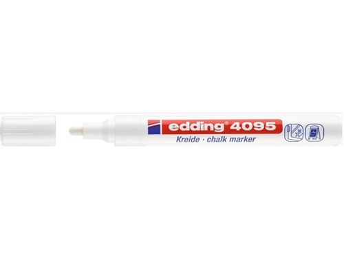 Non Communiqué Blanc Edding Marqueur Craie, E-4095, Blister 1 Pièce - Image 1