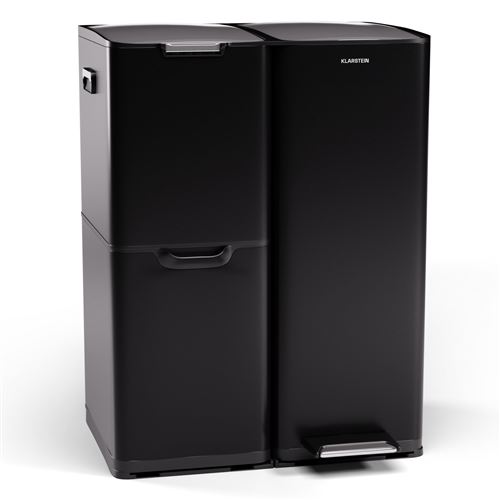 Klarstein Tiyo 3-in-1 Bidone 60 L Con Secchiello Estraibile E Chiusura Soft-close