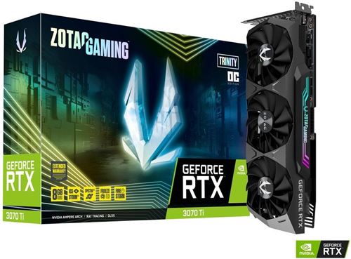 Carte Graphique Nvidia Zotac GeForce RTX 3070 Ti Trinity OC 8Go