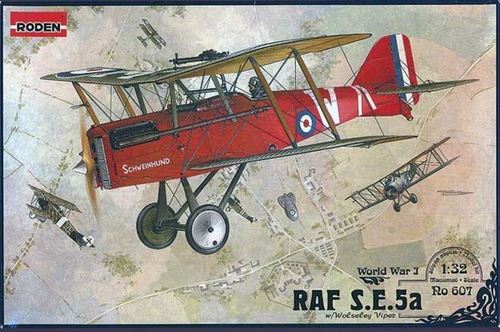 Non Communiqué Raf S.e.5a W/Wolseley Viper - 1:32E - Roden