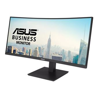 ASUS VA34VCPSR - Écran LED - incurvé - 34" - 3440 x 1440 @ 100 Hz - VA - 300 cd/m² - 3000:1 - HDR10 - 4 ms - HDMI, DisplayPort, USB-C - haut-parleurs - noir