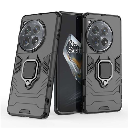 Coque pour OnePlus 12 5G - housse etui rigide anti choc + verre trempe - NOIR - htdmobiles