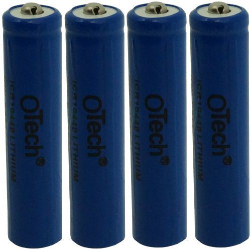 Pack de 4 batteries compatible avec LAMPE TORCHE 10440 - Otech