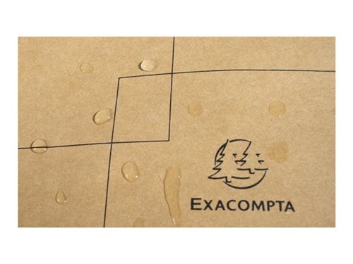 Exacompta Eterneco - Étui - papier - motifs géométriques bruns