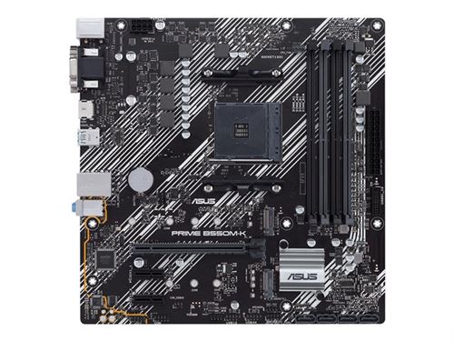 ASUS  Prime B550M K Carte M&egrave;re AMD AM4 128Go DDR4 3200MHz Micro ATX Noir