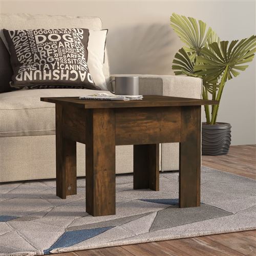VIDAXL - Table basse - Chêne fumé - 55x55x42 cm - Image 2