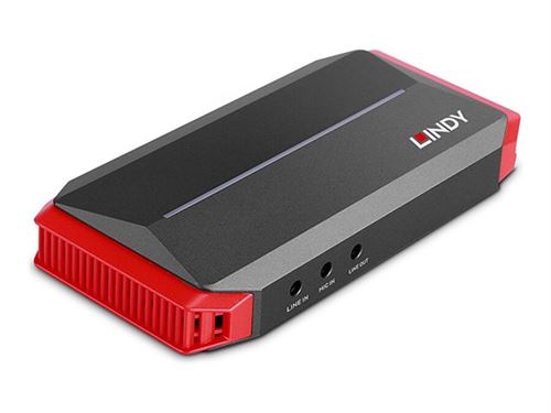 Lindy - Adaptateur de capture vidéo - USB-C - gris