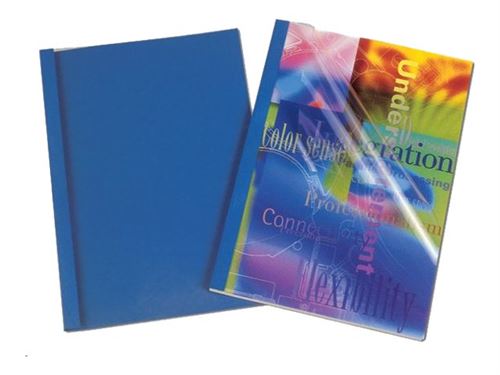 Fellowes Prestige - 1.5 mm - A4 (210 x 297 mm) - 8 feuilles - bleu - 100 unités couverture à reliure thermique