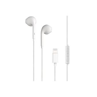 BIGBEN Connected - In-ear hoofdtelefoons met micro - oordopje - met bekabeling - Lightning - wit - 1