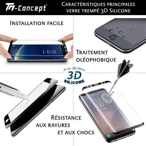 Protège écran TM CONCEPT Verre trempé 3D Samsung Galaxy S21 Ultra