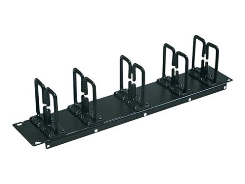 Tripp Lite Rack Enclosure Cabinet Horizontal Cable Ring Flexible 2URM - Kit de gestion de câbles pour rack - noir - 2U - 19