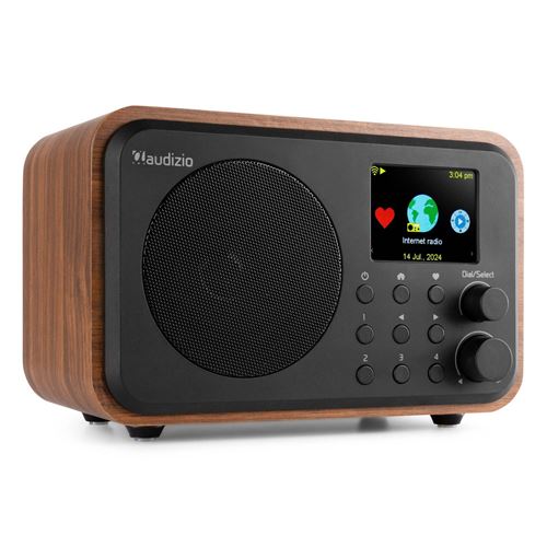 Audizio Vicenza Radio Internet WIFI avec DAB+ et Batterie Bois - Kits de haut-parleurs