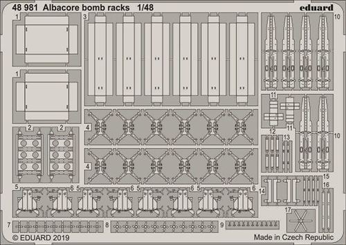 Albacore Bomb Racks For Trumpeter - 1:48e - Eduard Accessories
