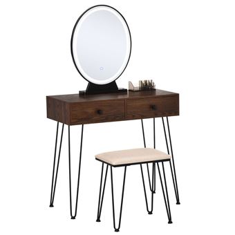 Coiffeuse en bois avec miroir led Miss Fashion : King Jouet, Faire