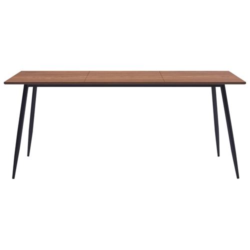 vidaXL Table de salle à manger Marron 200x100x75 cm MDF
