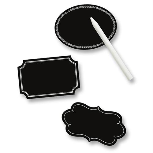 folia Etiquettes de marquage tableau, noir, avec stylo-craie - Manutention  transports - Achat & prix