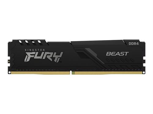 Kingston Fury Beast - Ddr4 - Module - 32 Go - Dimm 288 Broches - 3600 Mhz / Pc4-28800 - Cl18 - 1.35 V - Mémoire Sans Tampon - Non Ecc - Noir