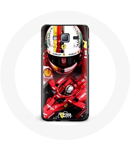 Coque pour Samsung Galaxy Grand Prime Formule 1 Sebastian Vettel F1 Rouge Maniacase