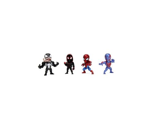 Jada - Figurine Marvel - Set 4 pieces Spiderman - Métal - 6cm - Des 8ans
