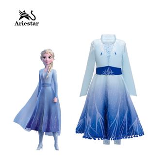 Robe de princesse Anna et Elsa pour filles tenue de bal en Tulle pour fête  d'anniversaire Costume de couronne reine des neiges Cospl - Cdiscount Jeux  - Jouets