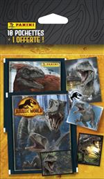 Jeu de cartes Panini Jurassic World 3 Blister de 11 pochettes
