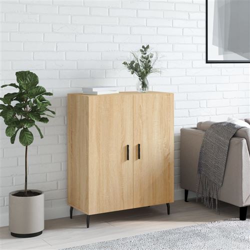 vidaXL Buffet, Armoire, Placard avec Pieds, Meuble de Rangement, Organisateur de Salon Salle de Séjour, Moderne, Chêne Sonoma Bois d'Ingénierie