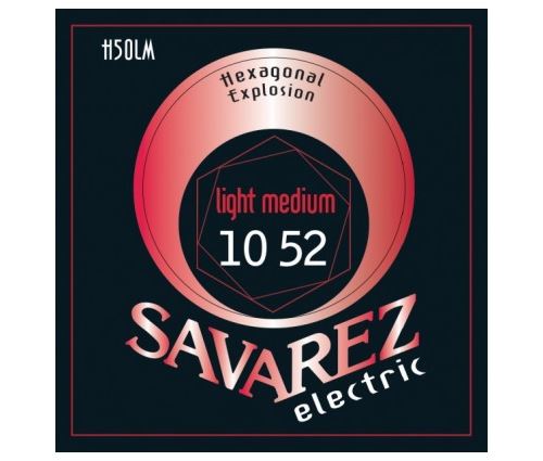 Savarez H50LM Electric Hexagonal explosion light medium - jeu guitare électrique 10-52